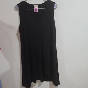 Antthony Black Sleeveless V-Neck Dress Size M/L
